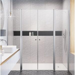 Ușă cabină duș Radaway Eos II DWD+2S 80x197 cm, sticlă transparentă, profil crom