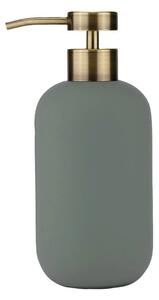 Dozator de săpun lichid verde din ceramică 200 ml Lotus – Mette Ditmer Denmark