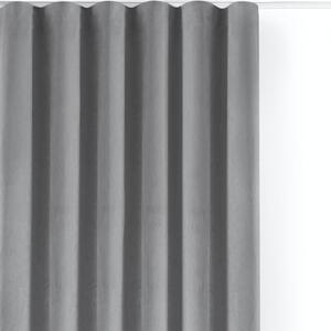 Draperie gri dimout (semi-opacă) din catifea 400x300 cm Velto – Filumi