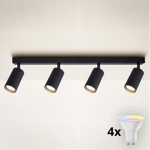 Brilagi - Spot LED RGBW reglabil SELE MODERN 4xGU10/4,8W/230V negru