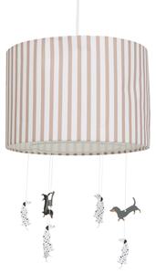 Lampă suspendată pentru copii SCOTT, 1xE27/40W/230V, cu căței - Atmosphera