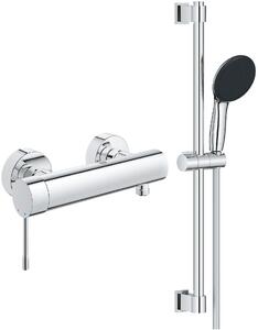 Set baterie de duș Grohe Essence 33636001, set de duș Grohe Vitalio Start 27942001