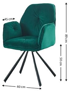 Scaun Living Rotativ KJC80 Verde