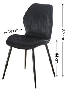 Scaun Living Tapitat KJC104 Negru