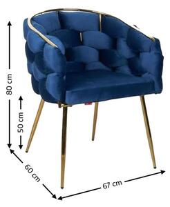 Scaun Living Tapitat KJC15 Albastru