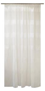 Perdea Velaria alba cu dungi cu sclipici, 230x248 cm