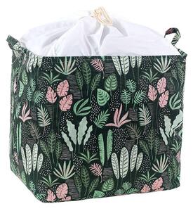 Cos pentru jucarii si rufe cu snur FLOWERS 50x40x50 cm