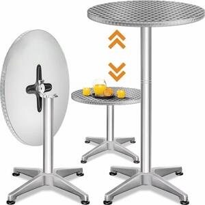Deuba Masa de bar din aluminiu - Ø60 cm pliabila
