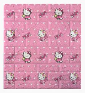 Tapet autoadeziv spuma PVC, 70 x 77 cm, Hello Kitty