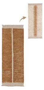 Covor tip traversă cărămiziu/bej din bumbac 80x230 cm Duetto Toffee – Lorena Canals