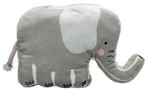 Pernă pufoasă, în formă de elefant, pentru copii, 50x9 cm