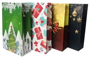 Pungi Cadou Crăciun Mari 23x38x10 cm Set 8 buc