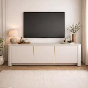 Dulap TV Sorrenti 168 cm - cashmere / auriu
