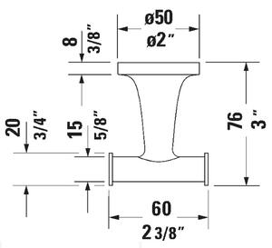 Duravit Starck T suport prosop auriu 0099303400