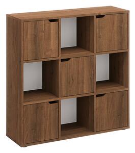 Biblioteca Bookel, Alb, 88x28x89 cm