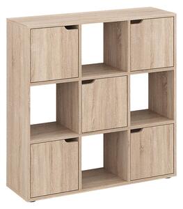 Biblioteca Bookel, Alb, 88x28x89 cm
