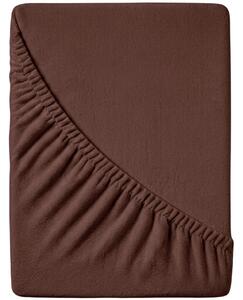 Cearsaf Frotir EXCLUSIVE 90x200 cm maro Inchis