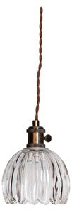 Cottex 8400100-7002 - Pendul pe cablu cu priză NORA, 1xE14/5W/230V, transparent