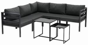 Outsunny Set de Mobilier de Gradina din 7 Piese cu Canapea de Colt, Masa de Cafea, Set de Mobilier Sectional, Gri | Aosom Romania