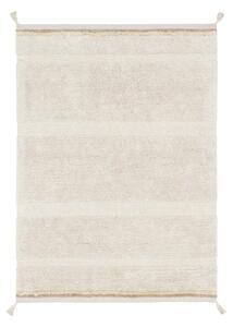 Covor crem lavabil/țesut manual din bumbac 120x160 cm Bloom Natural – Lorena Canals