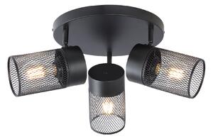 Spot Tavan Klausen Obscur PL3 Negru 3xE27 48x22.5cm Design Modern Minimalist Corp Iluminat Interior Metalic Lustra Eleganta Pentru Living Birou