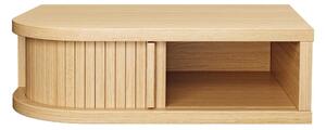 Noptieră în culoare naturală cu aspect de lemn de stejar Farsta – Woodman