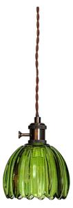 Cottex 8400100-2501 - Lampă suspendată NORA cu cablu și priză, 1xE14/5W/230V, verde