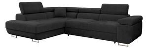 Colțar Comfivo Vinetum, Funcția de dormit, Spațiu de depozitare, 274x203x70cm, 141 kg, Picioare: Plastic, Metal