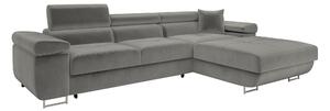 Colțar Comfivo Vinetum II, Funcția de dormit, Spațiu de depozitare, 280x170x70cm, 140 kg, Picioare: Metal, Plastic