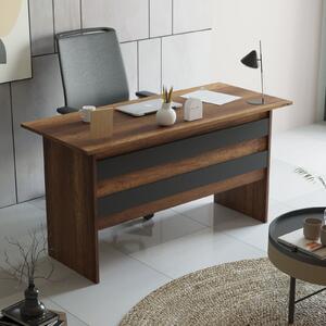 Set mobilier birou VO11 - BA, stejar wotan/gri antracit, 100% PAL mela
