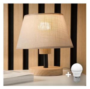 Lampă de masă Brilagi ANTHONY 1xE14/40W/230V stejar/bej