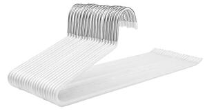 Set de 20 umerase din metal, Songmics, Alb-Argintiu, 38x13x0.5 cm