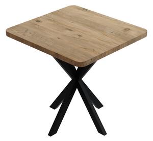 Masa Prestone, marmura neagra-metal, 70x70x75 cm