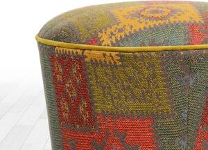 Taburet Rug v2, multicolor, material textil, 42x42 cm