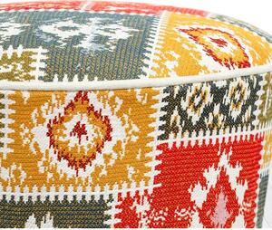 Taburet Rug, multicolor, material textil, 42x42 cm