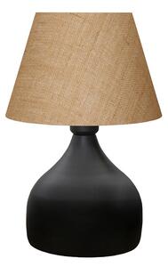 Lampa de Masa PWL-1068, neagra-bej, D22x32 cm