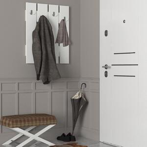 Cuier cu pantofar Polka, Alb, 65x80 cm