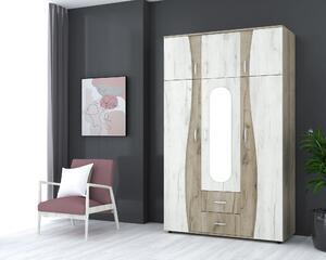 Sifonier 3 usi S, 120 cm - Stejar K02/Stejar K01