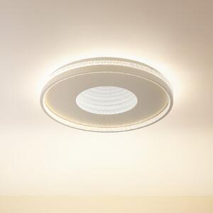Globo Plafonieră LED Shirley, culoare nisip, Ø 51 cm, CCT, dimabil, reglabil, Bej, Camera de zi / sufragerie, Metal