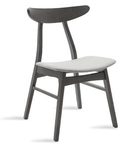 Scaun Orlean, Gri - Nuc, 53x49x78 cm
