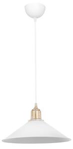 Lustra PWL-0964, Alb - Cupru, D30x62 cm