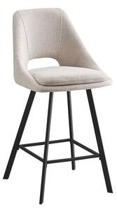 Scaun de bar Initiate, Crem - Bej, 48x56x98 cm