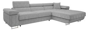 Colțar Comfivo Vinetum II, Funcția de dormit, Spațiu de depozitare, 280x170x70cm, 140 kg, Picioare: Metal, Plastic