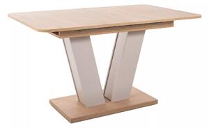 Masa extensibila PLATON, stejar/casmir, PAL laminat, 136/176x80x76 cm