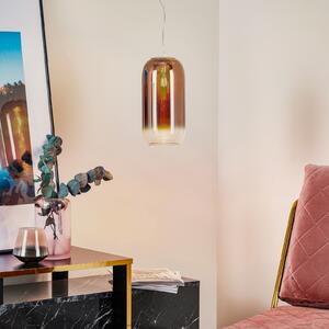 Artemide Gople Mini lampă suspendată cupru/argint, reglabil, Cupru, Camera de zi / sufragerie, Sticlă, Design