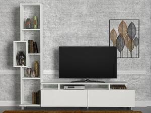 Comoda Tv Tulip TV Unit, Alb, 30x167x160 cm