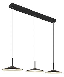 Globo LAMPONE 15635S-3 - Lustră LED suspendată pe cablu, 24W/230V, 4000K, neagră