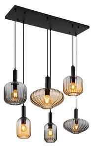 Lustră suspendată pe cablu VALLETTA 6xE27/60W/230V - Globo 15719-6