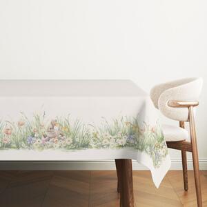 Fata de masa bumbac 100% cu flori de camp, 140x320cm, Tuli