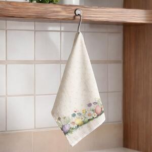 Prosop de bucatarie 45x65 cm bumbac 100%, Egly cu flori de primavara